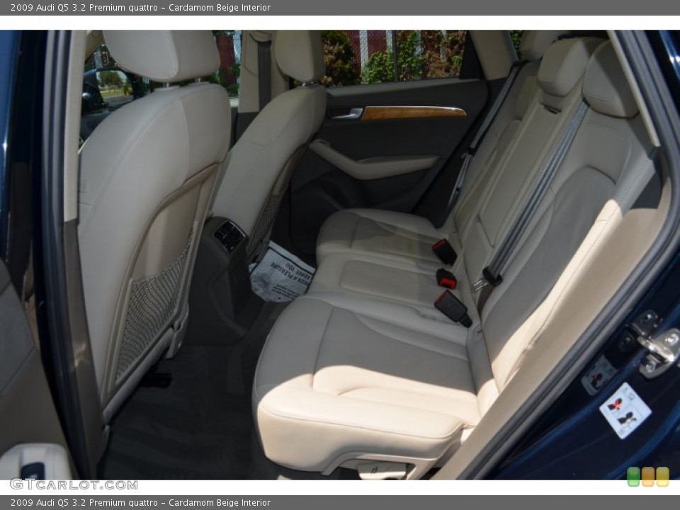 Cardamom Beige Interior Rear Seat for the 2009 Audi Q5 3.2 Premium quattro #70410013