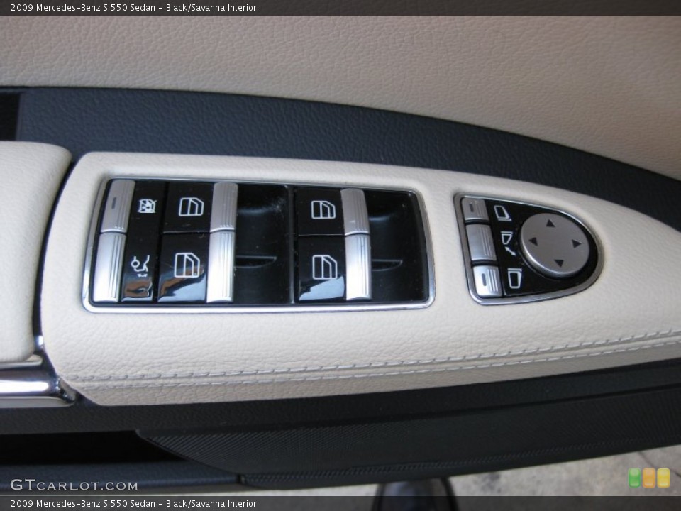 Black/Savanna Interior Controls for the 2009 Mercedes-Benz S 550 Sedan #70417945