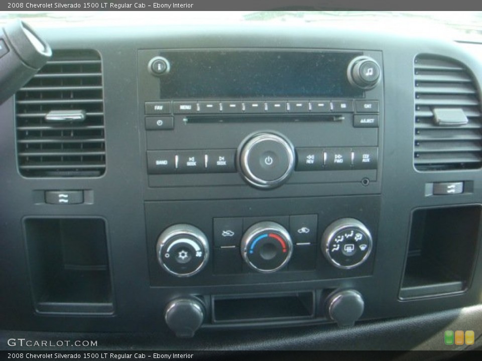 Ebony Interior Controls for the 2008 Chevrolet Silverado 1500 LT Regular Cab #70418026