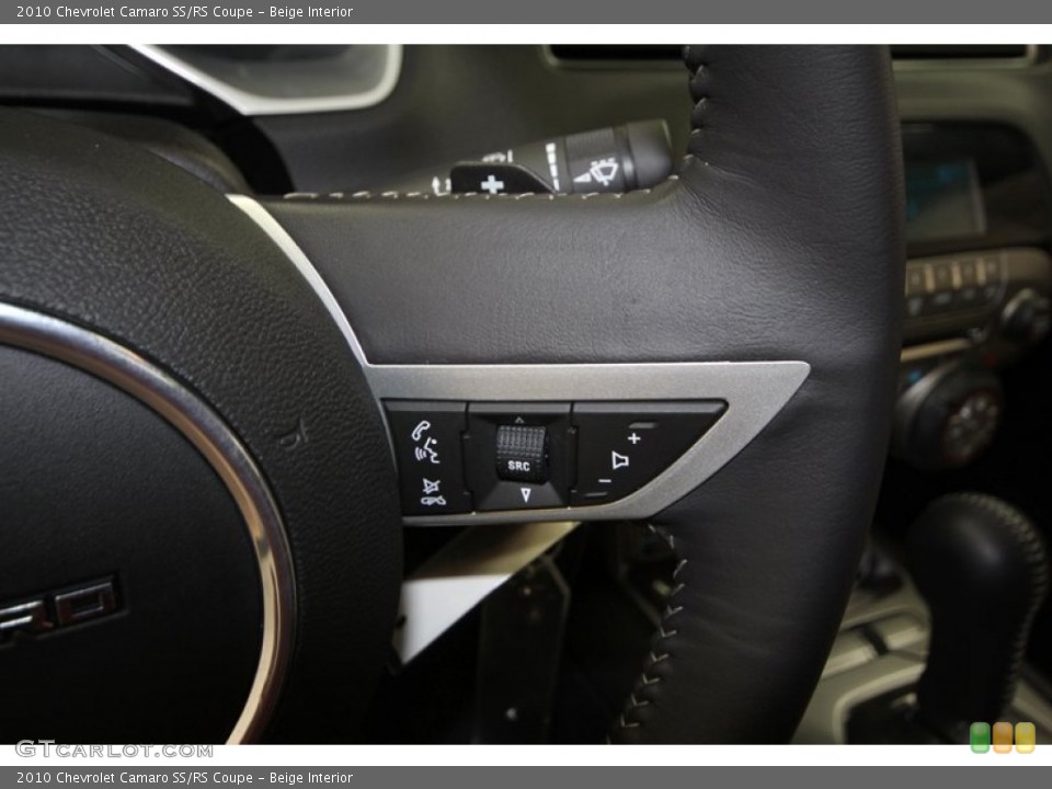 Beige Interior Controls for the 2010 Chevrolet Camaro SS/RS Coupe #70418185