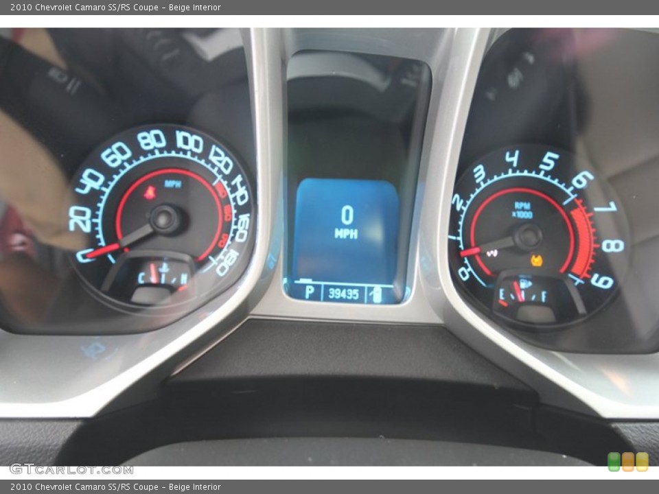 Beige Interior Gauges for the 2010 Chevrolet Camaro SS/RS Coupe #70418296