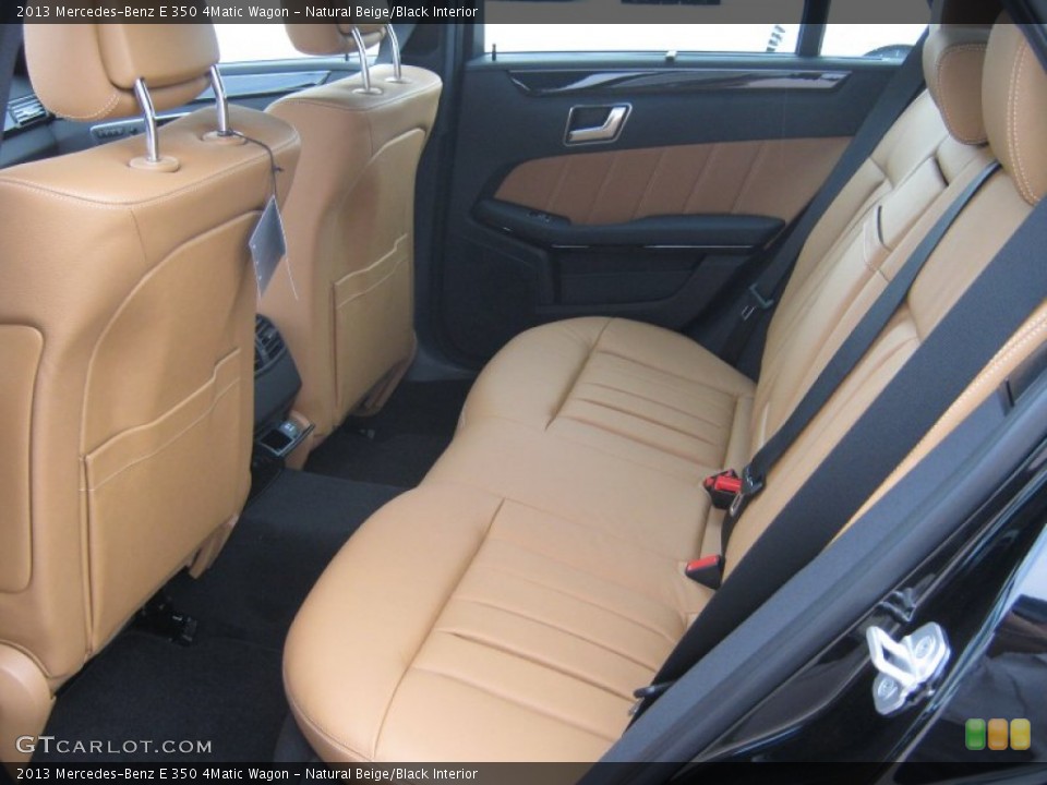 Natural Beige/Black Interior Rear Seat for the 2013 Mercedes-Benz E 350 4Matic Wagon #70419730