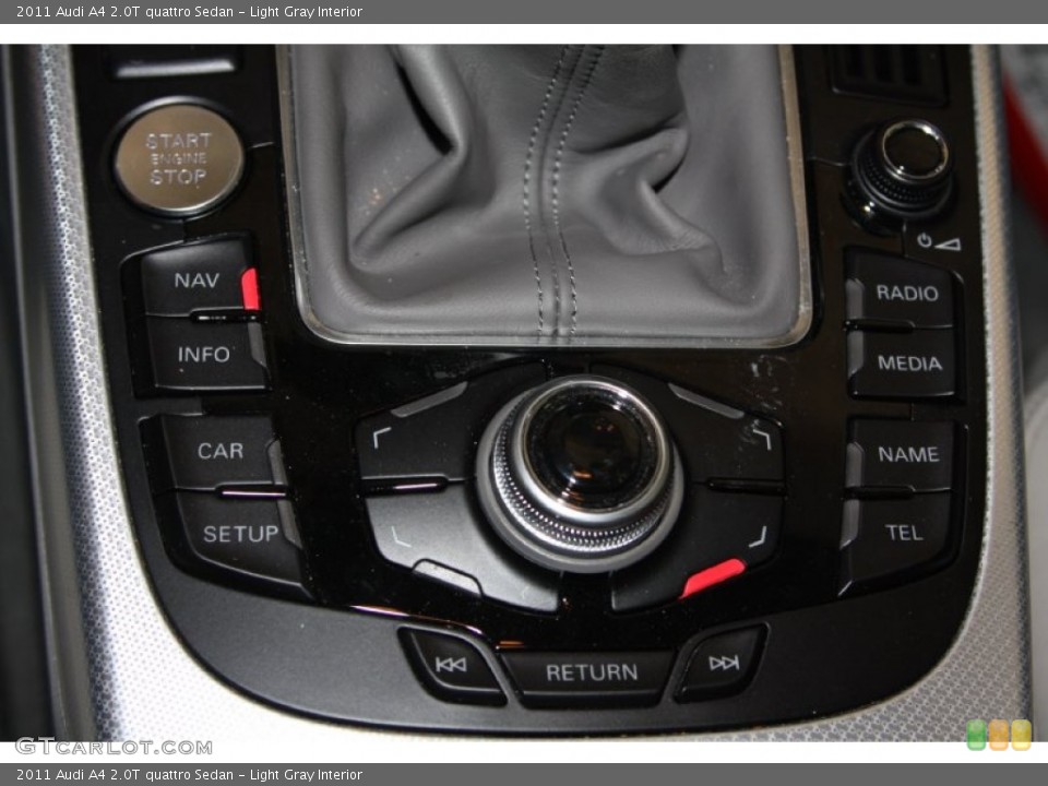 Light Gray Interior Controls for the 2011 Audi A4 2.0T quattro Sedan #70419763