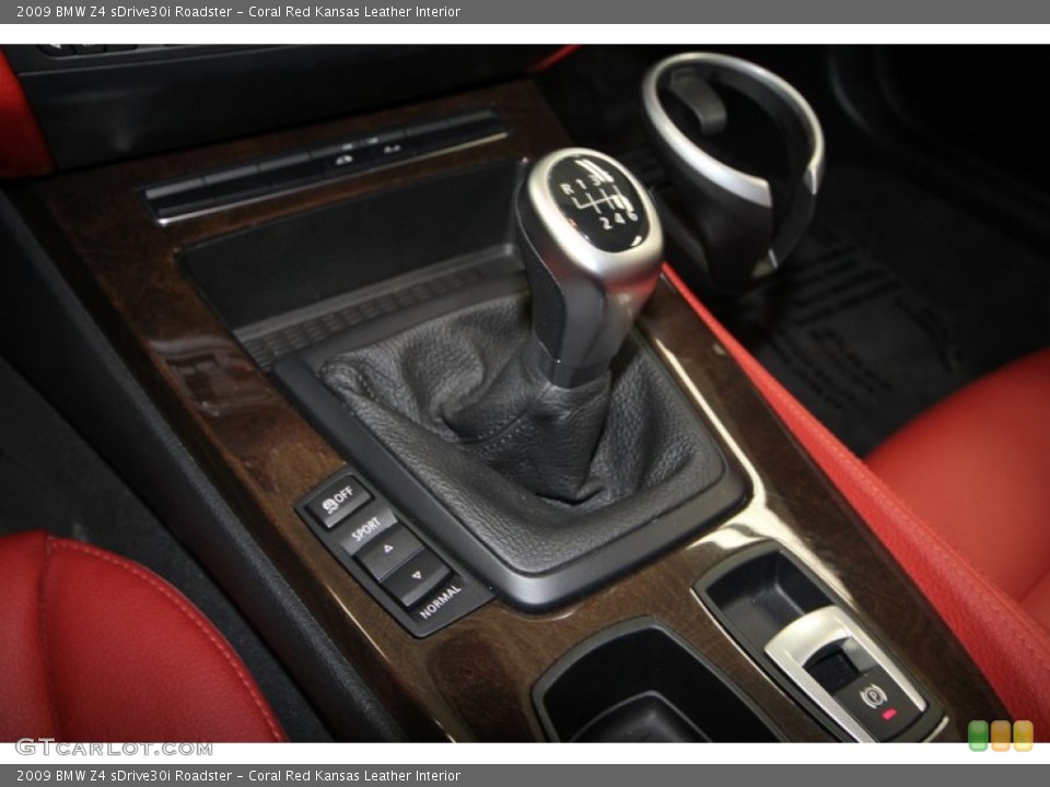 Coral Red Kansas Leather Interior Transmission for the 2009 BMW Z4 sDrive30i Roadster #70420834