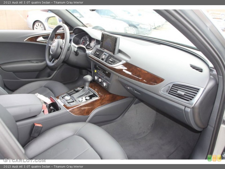 Titanium Gray Interior Dashboard for the 2013 Audi A6 3.0T quattro Sedan #70421323
