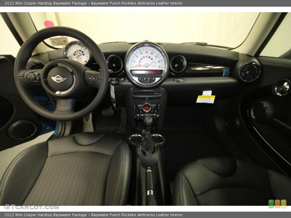 Bayswater Punch Rocklike Anthracite Leather Interior Dashboard for the 2013 Mini Cooper Hardtop Bayswater Package #70423642