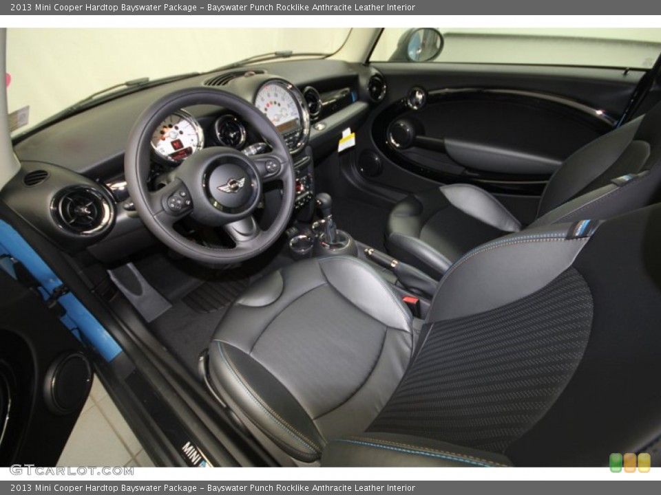 Bayswater Punch Rocklike Anthracite Leather Interior Photo for the 2013 Mini Cooper Hardtop Bayswater Package #70423708