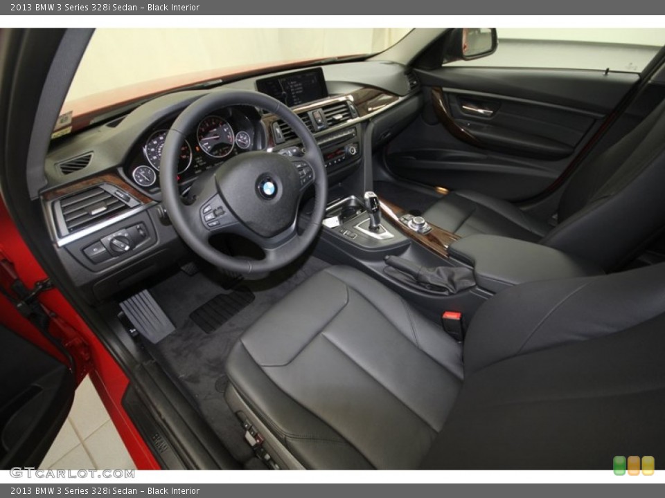 Black Interior Prime Interior for the 2013 BMW 3 Series 328i Sedan #70425520