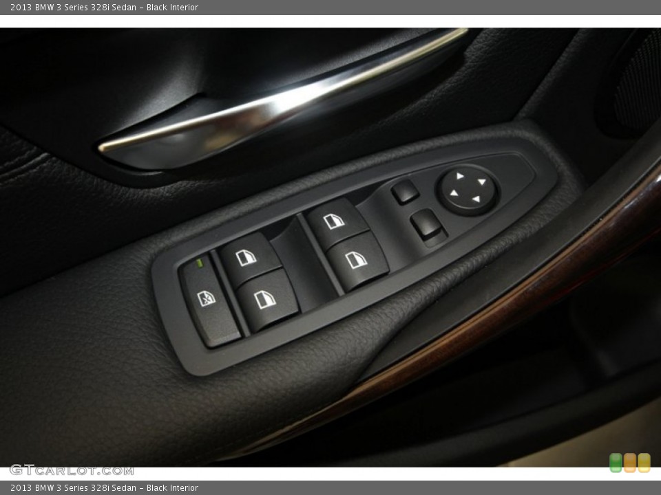 Black Interior Controls for the 2013 BMW 3 Series 328i Sedan #70425550
