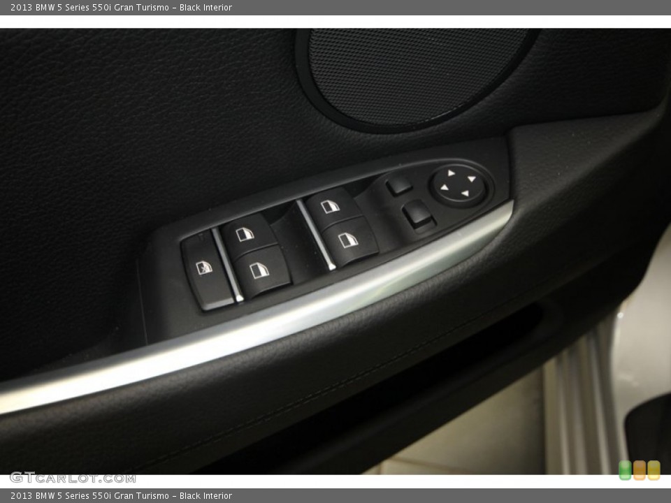 Black Interior Controls for the 2013 BMW 5 Series 550i Gran Turismo #70427773