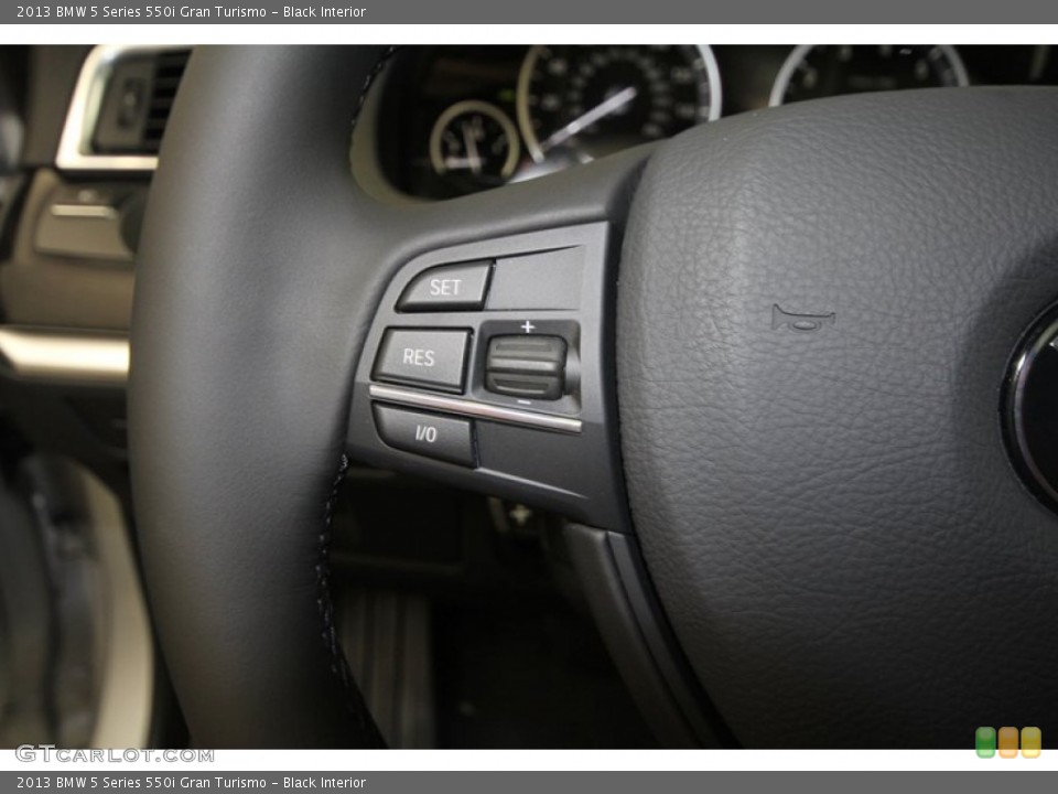 Black Interior Controls for the 2013 BMW 5 Series 550i Gran Turismo #70427866