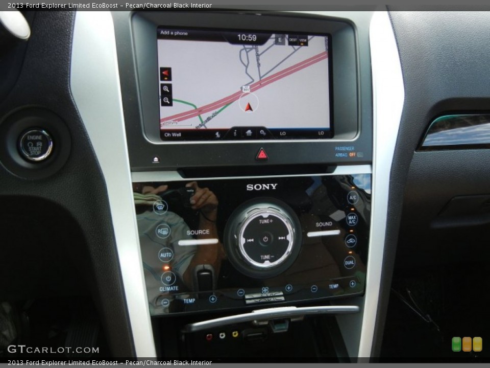 Pecan/Charcoal Black Interior Navigation for the 2013 Ford Explorer Limited EcoBoost #70428808