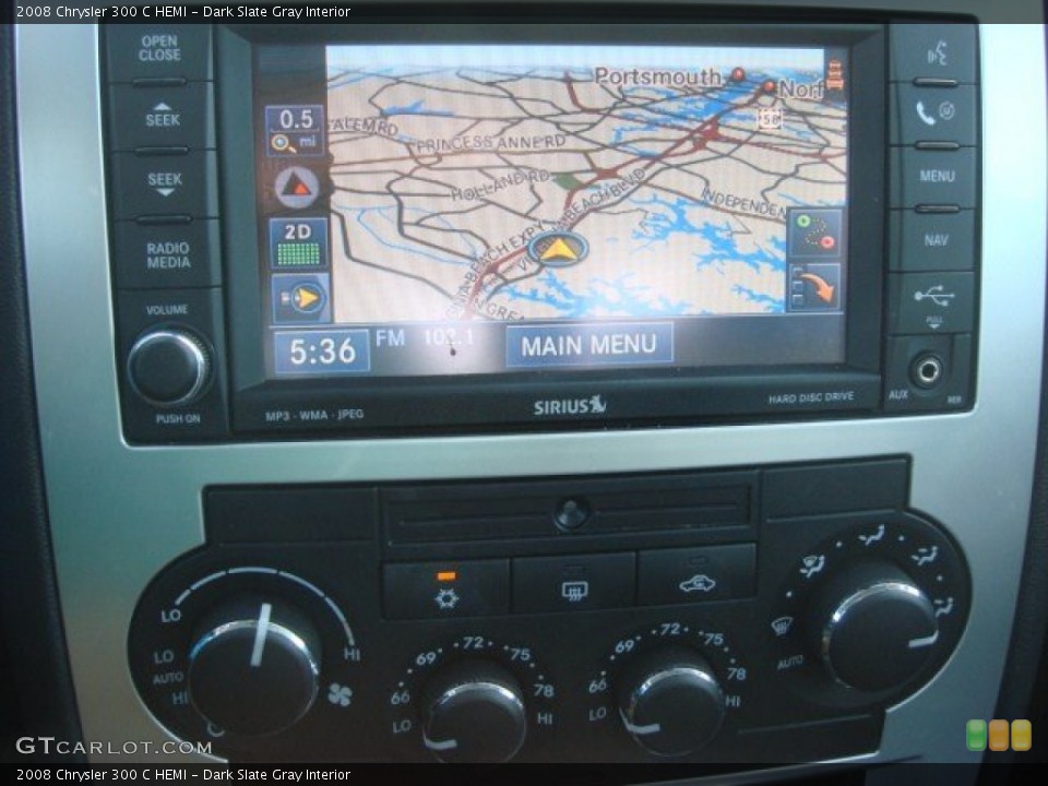 Dark Slate Gray Interior Navigation for the 2008 Chrysler 300 C HEMI #70431631