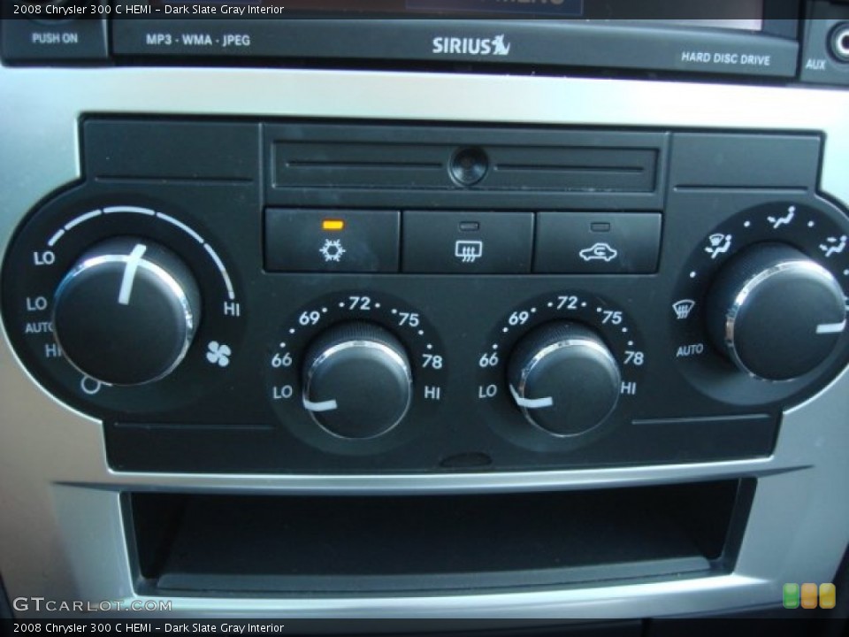 Dark Slate Gray Interior Controls for the 2008 Chrysler 300 C HEMI #70431640