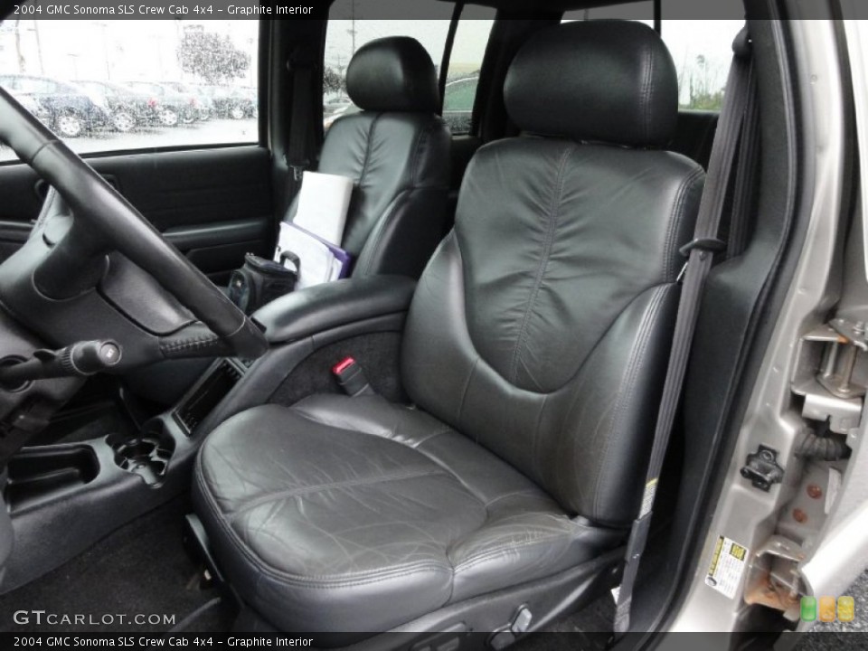 Graphite Interior Front Seat for the 2004 GMC Sonoma SLS Crew Cab 4x4 #70439524