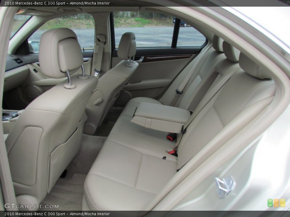 Almond/Mocha Interior Rear Seat for the 2010 Mercedes-Benz C 300 Sport #70440523
