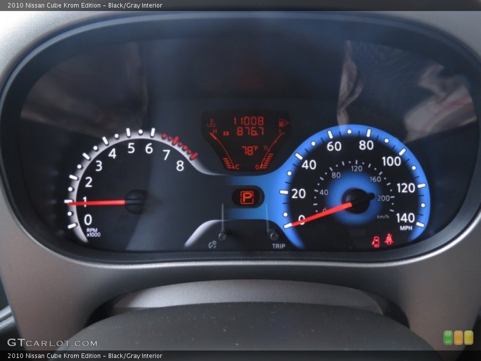Black/Gray Interior Gauges for the 2010 Nissan Cube Krom Edition #70444882