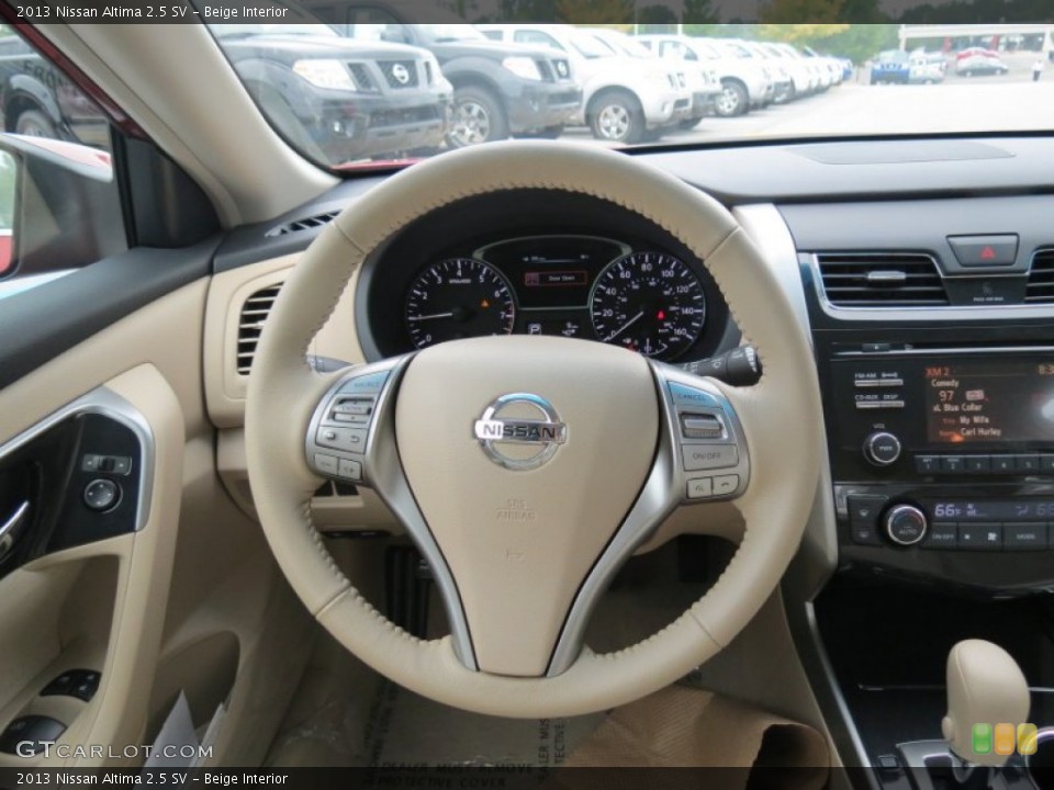 Beige Interior Steering Wheel for the 2013 Nissan Altima 2.5 SV #70445752