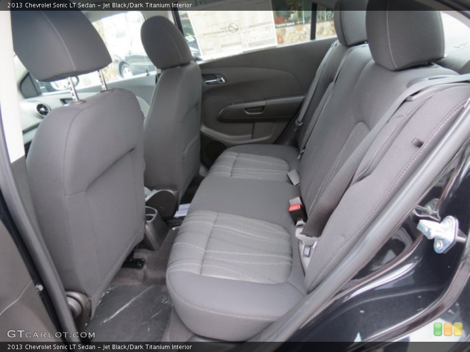 Jet Black/Dark Titanium Interior Rear Seat for the 2013 Chevrolet Sonic LT Sedan #70446835