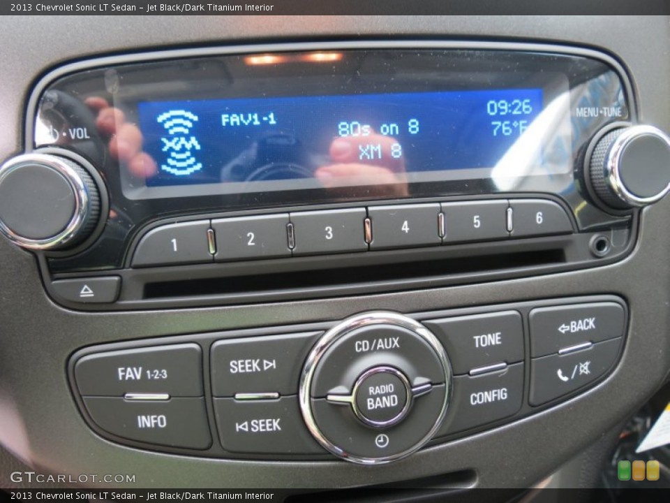 Jet Black/Dark Titanium Interior Audio System for the 2013 Chevrolet Sonic LT Sedan #70446874