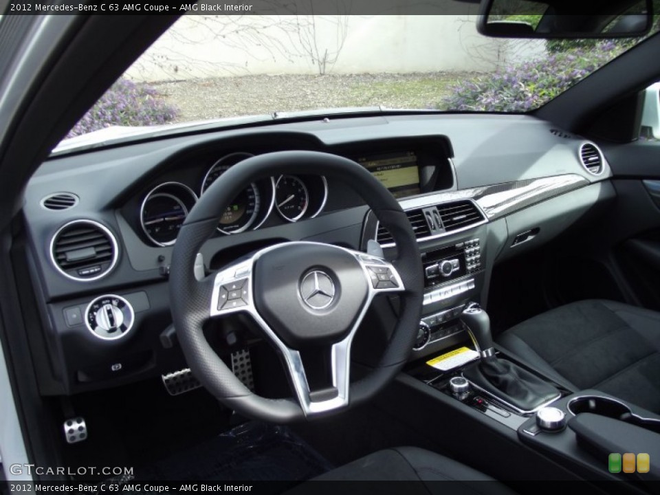 AMG Black Interior Dashboard for the 2012 Mercedes-Benz C 63 AMG Coupe #70447108