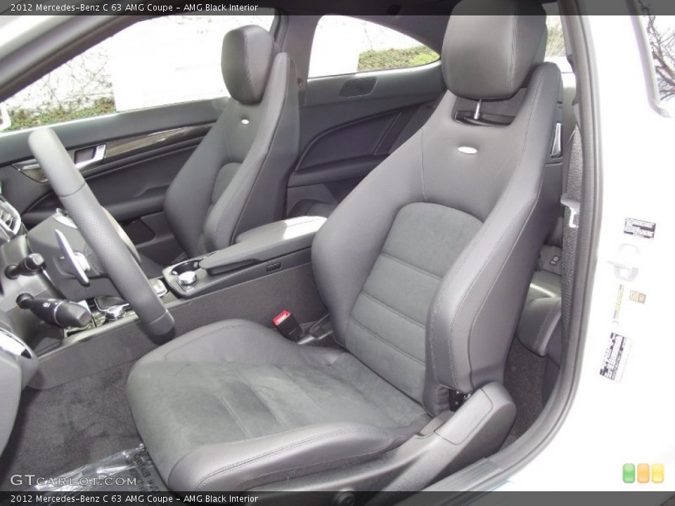 AMG Black Interior Front Seat for the 2012 Mercedes-Benz C 63 AMG Coupe #70447117