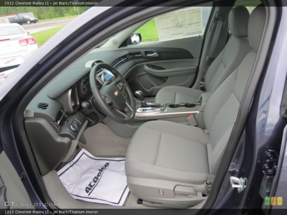 Jet Black/Titanium Interior Front Seat for the 2013 Chevrolet Malibu LS #70447627