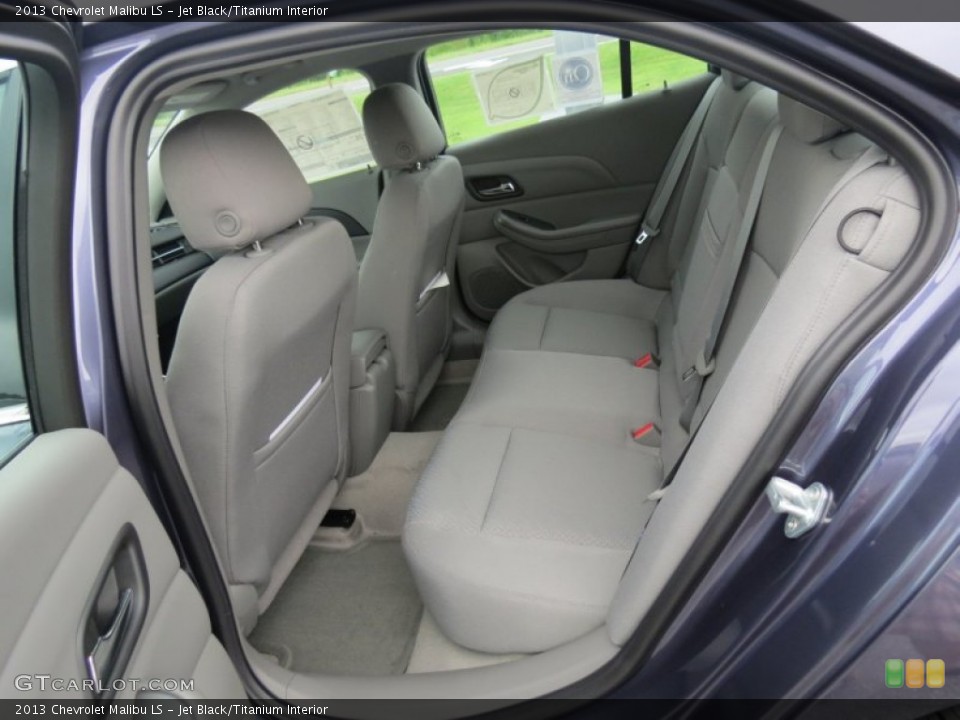 Jet Black/Titanium Interior Rear Seat for the 2013 Chevrolet Malibu LS #70447636