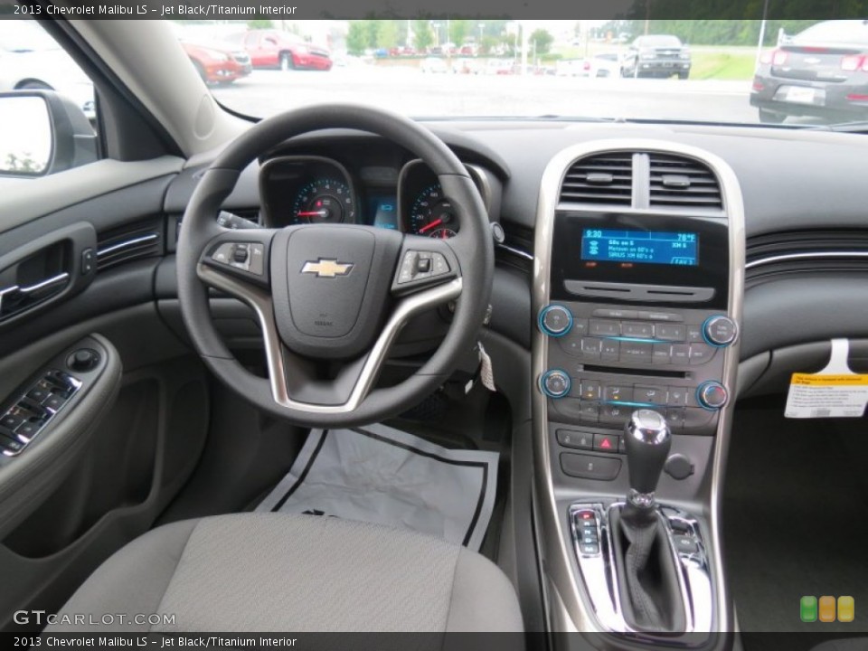 Jet Black/Titanium Interior Dashboard for the 2013 Chevrolet Malibu LS #70447654