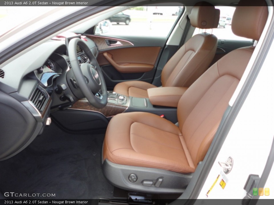 Nougat Brown Interior Front Seat for the 2013 Audi A6 2.0T Sedan #70450666