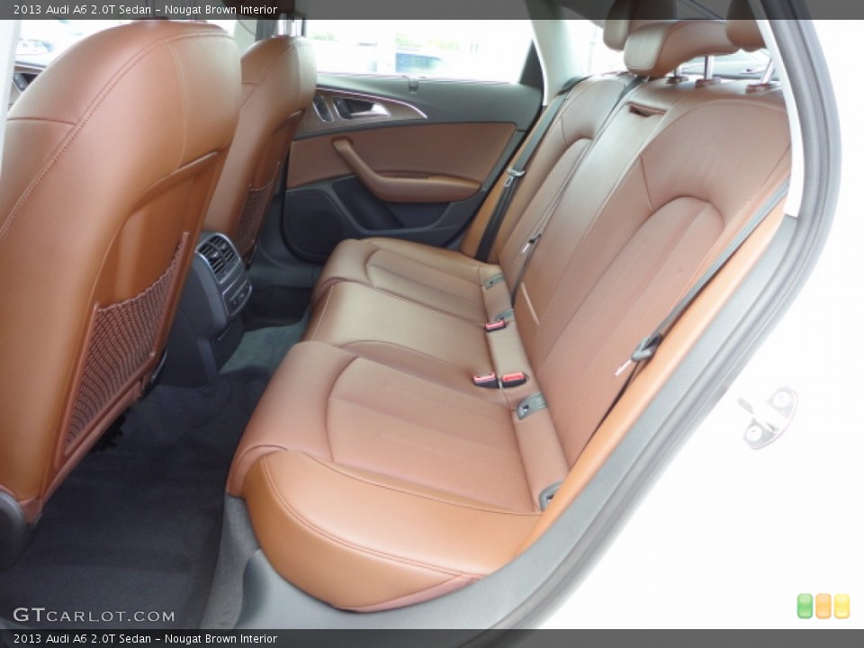 Nougat Brown Interior Rear Seat for the 2013 Audi A6 2.0T Sedan #70450675