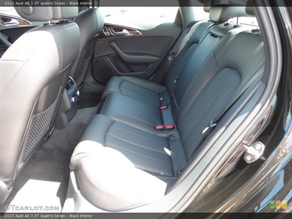 Black Interior Rear Seat for the 2013 Audi A6 3.0T quattro Sedan #70450774