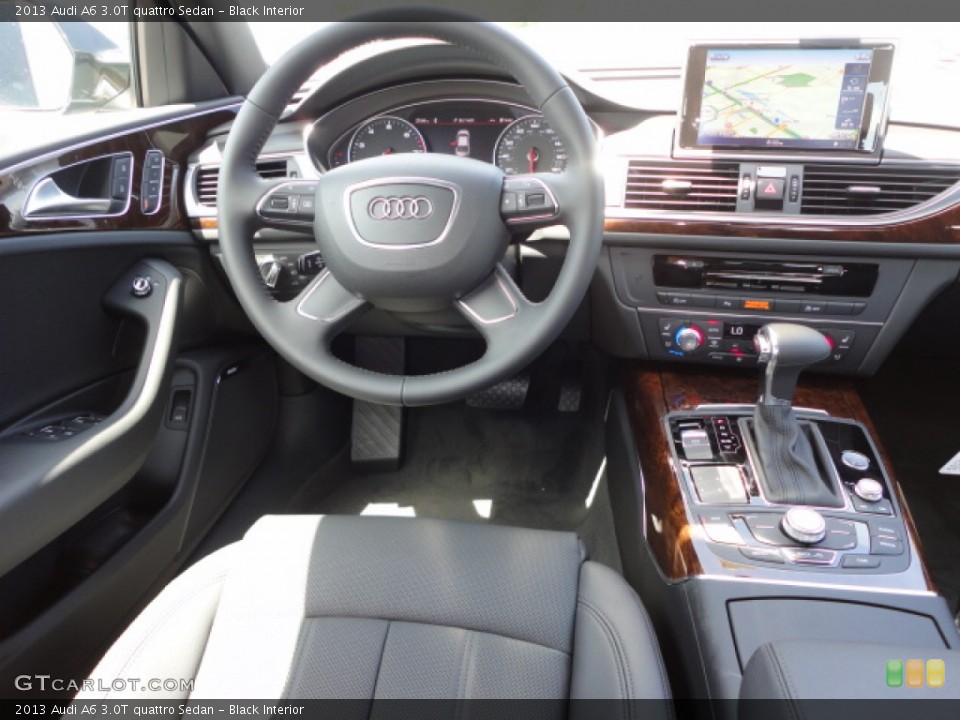Black Interior Dashboard for the 2013 Audi A6 3.0T quattro Sedan #70450783