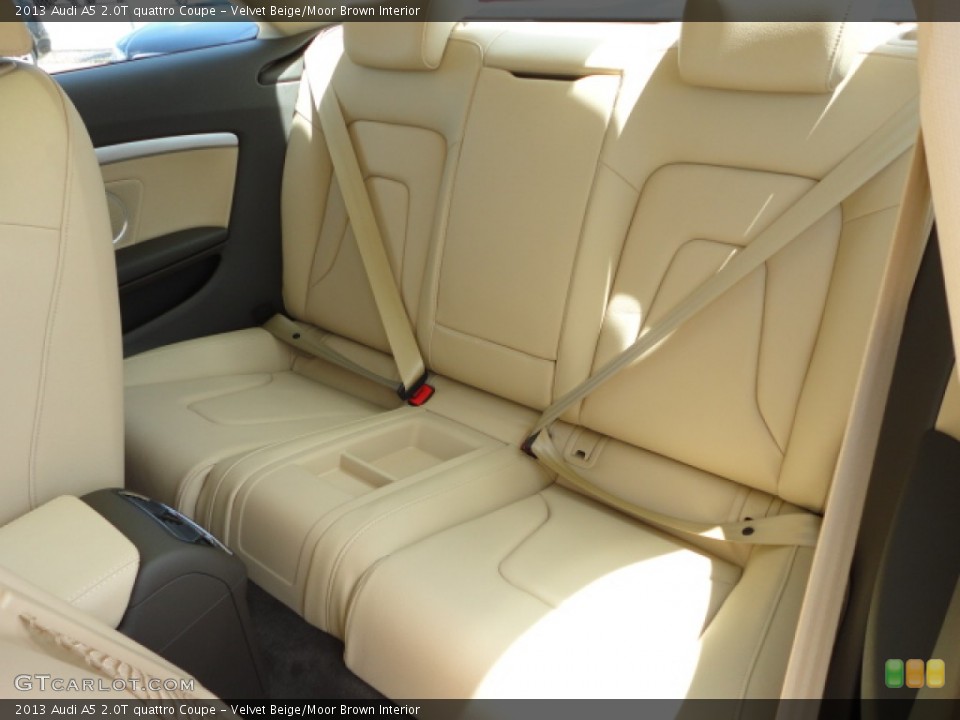 Velvet Beige/Moor Brown Interior Rear Seat for the 2013 Audi A5 2.0T quattro Coupe #70451350