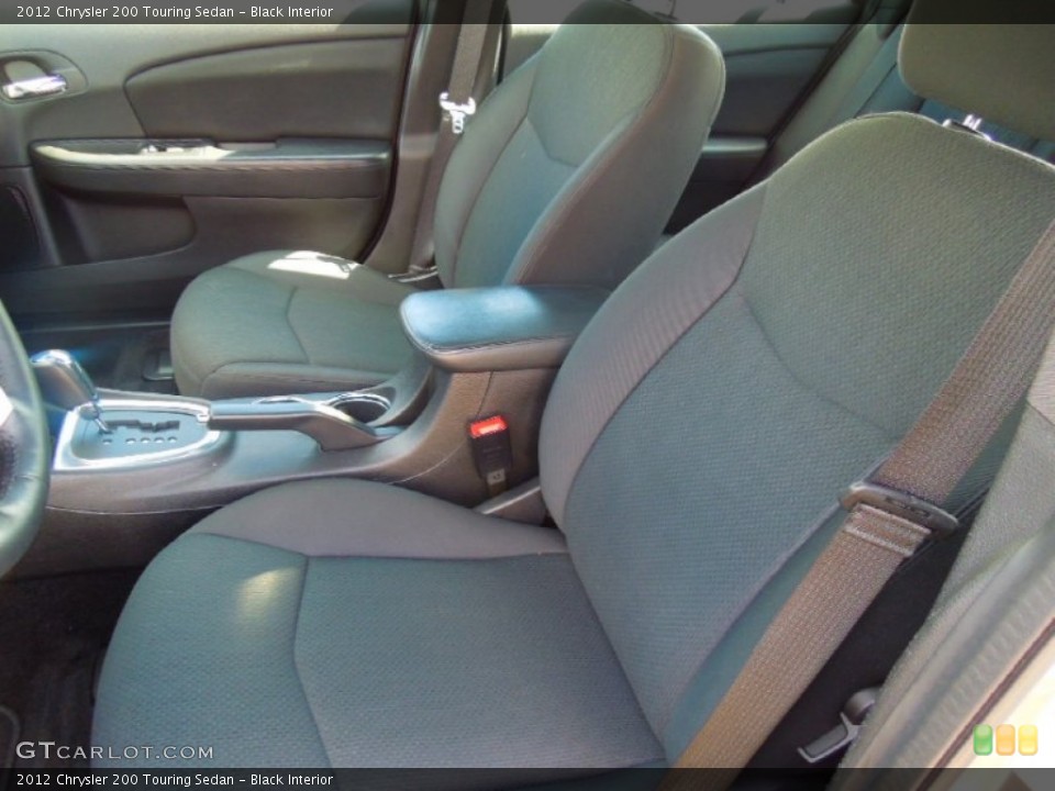 Black Interior Front Seat for the 2012 Chrysler 200 Touring Sedan #70452397