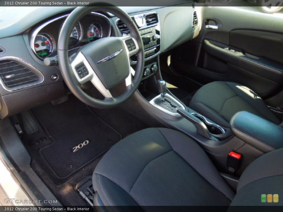 Black Interior Prime Interior for the 2012 Chrysler 200 Touring Sedan #70452551