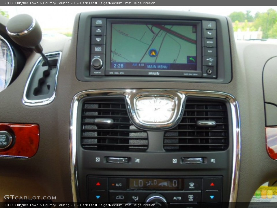 Dark Frost Beige/Medium Frost Beige Interior Navigation for the 2013 Chrysler Town & Country Touring - L #70453498