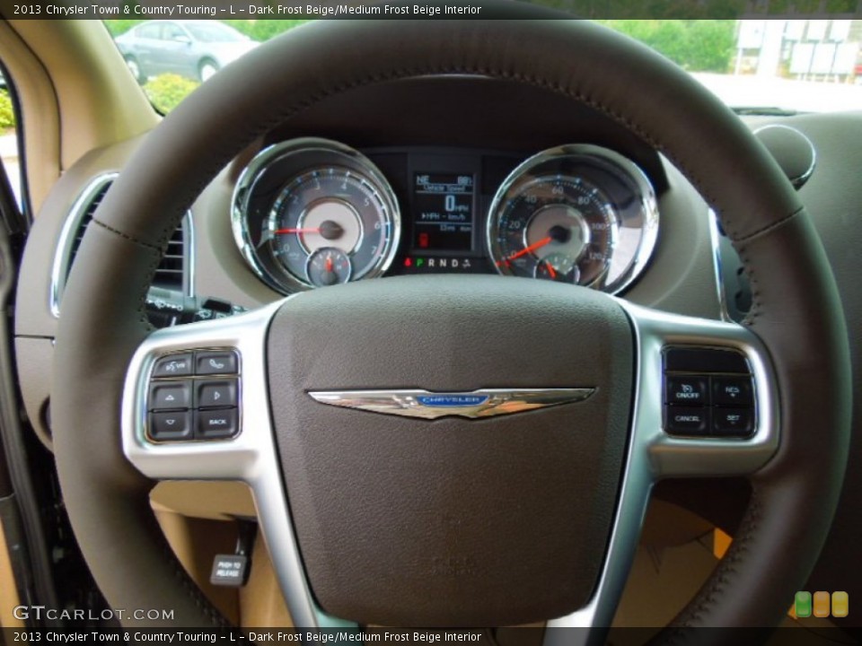 Dark Frost Beige/Medium Frost Beige Interior Steering Wheel for the 2013 Chrysler Town & Country Touring - L #70453516