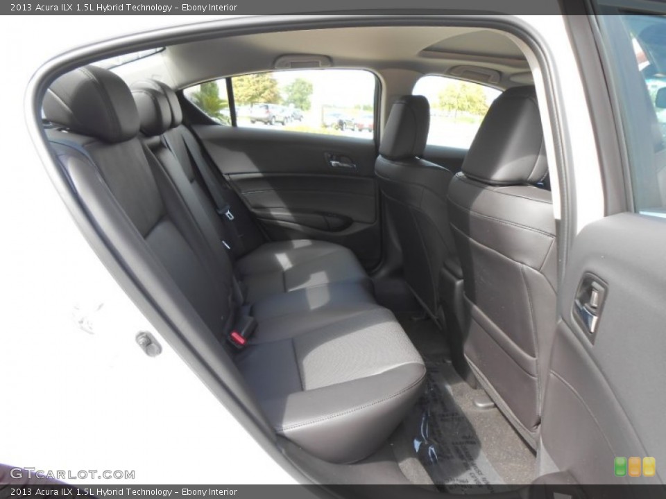 Ebony Interior Rear Seat for the 2013 Acura ILX 1.5L Hybrid Technology #70456675