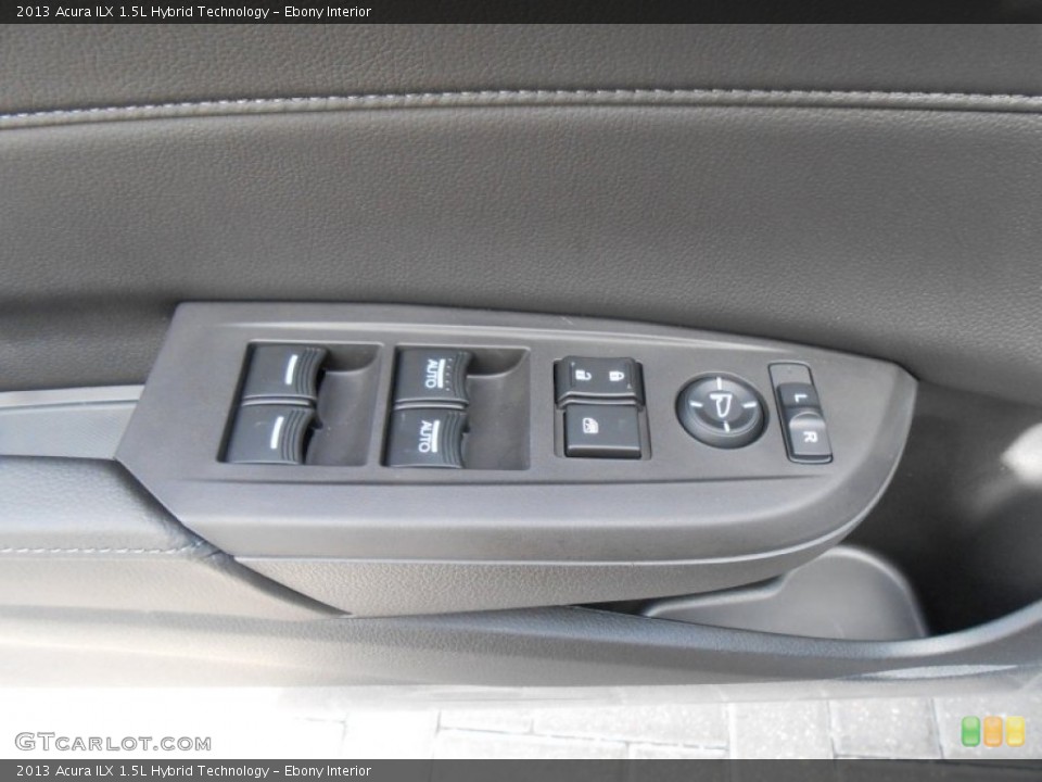 Ebony Interior Controls for the 2013 Acura ILX 1.5L Hybrid Technology #70456747