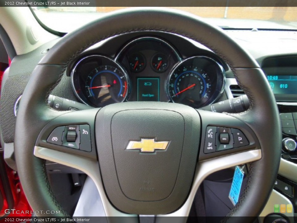 Jet Black Interior Steering Wheel for the 2012 Chevrolet Cruze LT/RS #70459144