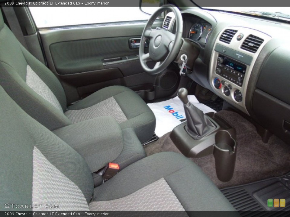 Ebony Interior Photo for the 2009 Chevrolet Colorado LT Extended Cab #70460170