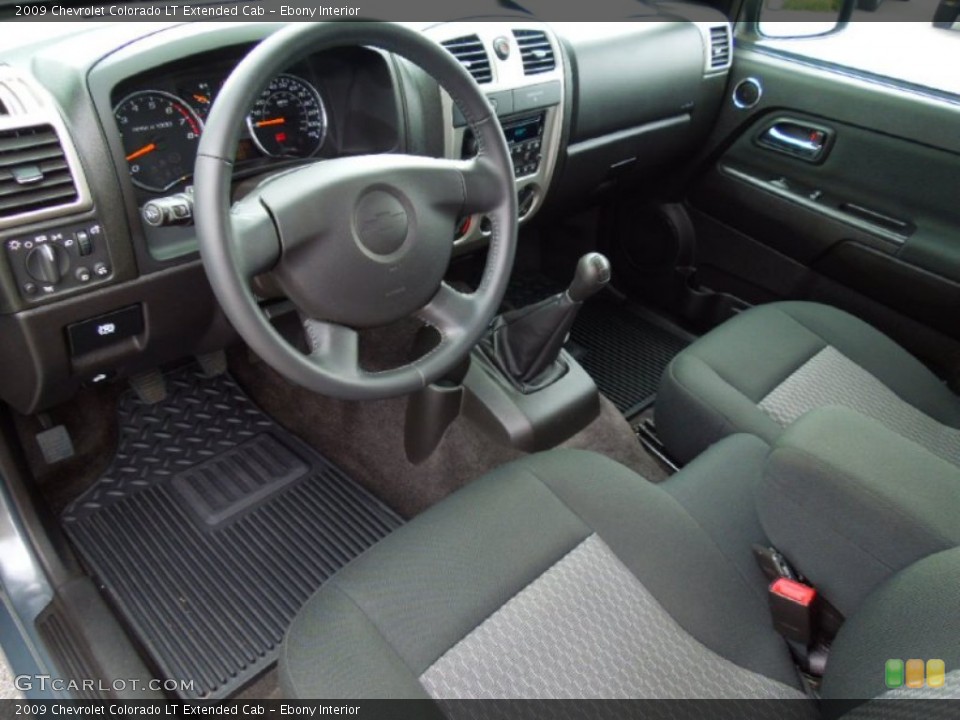 Ebony Interior Prime Interior for the 2009 Chevrolet Colorado LT Extended Cab #70460206