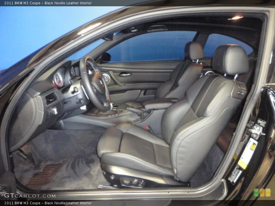 Black Novillo Leather Interior Front Seat for the 2011 BMW M3 Coupe #70460209