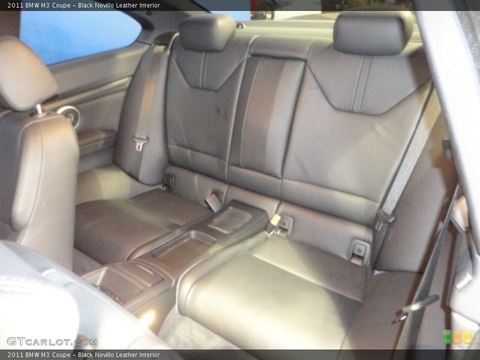 Black Novillo Leather Interior Rear Seat for the 2011 BMW M3 Coupe #70460273