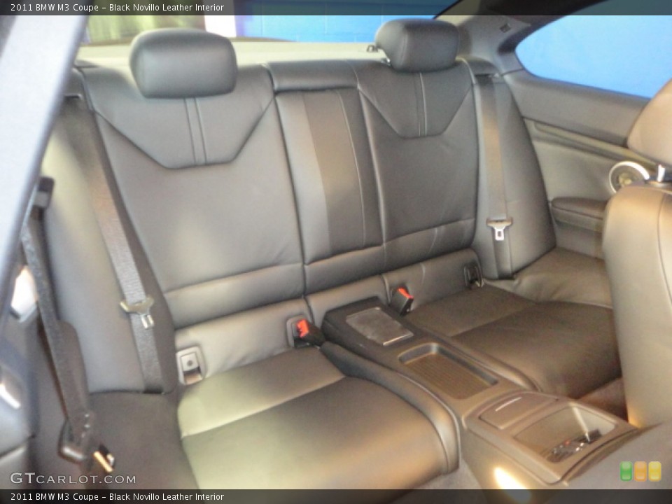 Black Novillo Leather Interior Rear Seat for the 2011 BMW M3 Coupe #70460291