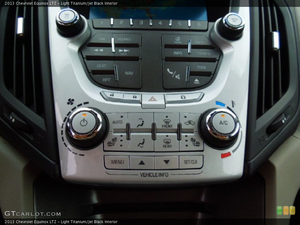 Light Titanium/Jet Black Interior Controls for the 2013 Chevrolet Equinox LTZ #70461505