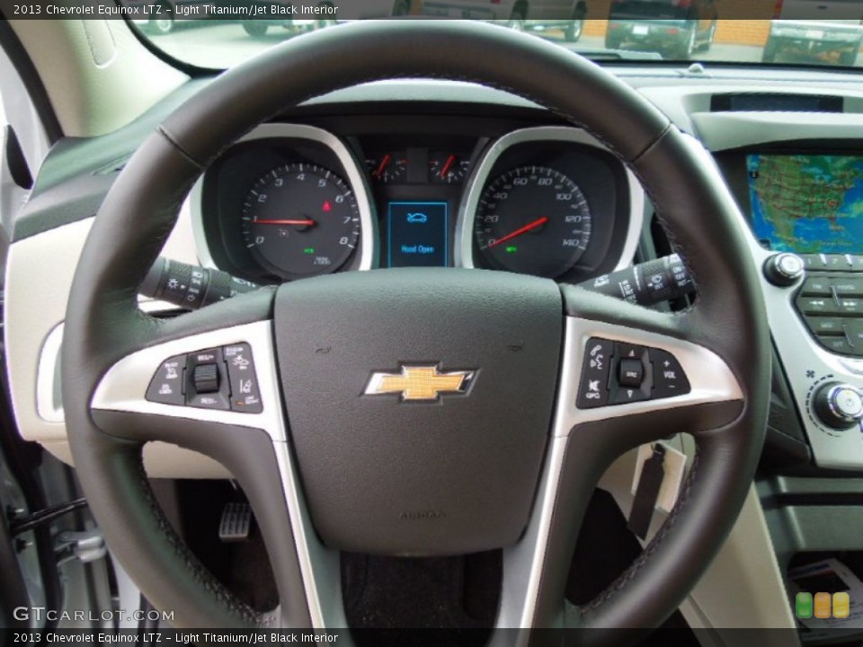Light Titanium/Jet Black Interior Steering Wheel for the 2013 Chevrolet Equinox LTZ #70461523