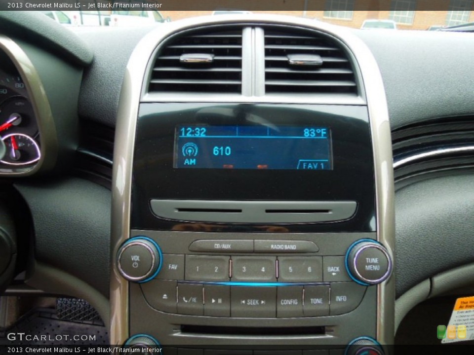 Jet Black/Titanium Interior Controls for the 2013 Chevrolet Malibu LS #70461766