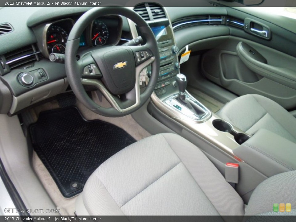 Jet Black/Titanium Interior Prime Interior for the 2013 Chevrolet Malibu LS #70461874